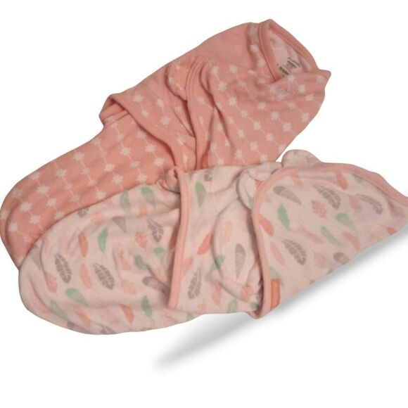 Swaddle me ,swaddle blankets for babies set of 2 - Picture 1 of 5